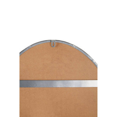 Orsina Cora Oval Wall Mirror – Silver Finish Minimalist Frame