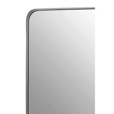 Orsina Candi Square Wall Mirror – Matte Black Slim Metal Frame