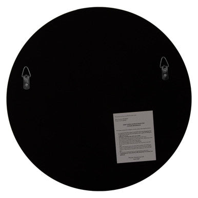 Orsina Athena Small Round Wall Mirror | Silver Bevelled Frame