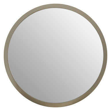 Orsina Athena Small Round Wall Mirror | Silver Bevelled Frame