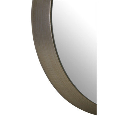Orsina Athena Small Round Wall Mirror | Silver Bevelled Frame