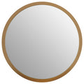 Orsina Athena Small Round Gold Wall Mirror – Modern Bevelled Edge