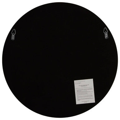 Orsina Athena Round Silver Wall Mirror – Bevelled Medium 60cm