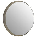 Orsina Athena Round Silver Wall Mirror – Bevelled Medium 60cm
