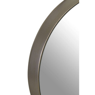 Orsina Athena Round Silver Wall Mirror – Bevelled Medium 60cm