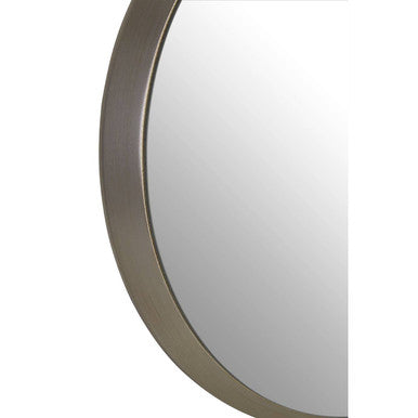 Orsina Athena Round Silver Wall Mirror – Bevelled Medium 60cm