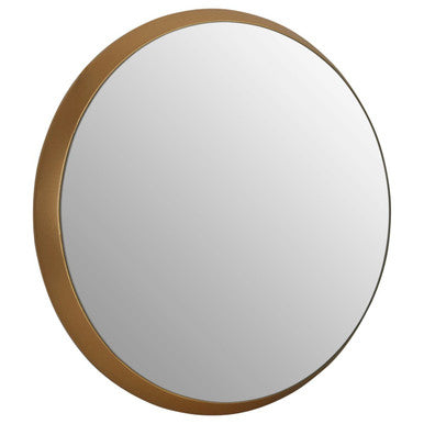Orsina Athena Medium Round Wall Mirror – Gold Bevelled Edge Frame