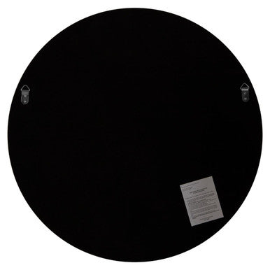 Orsina Athena Large Round Wall Mirror | Silver Bevelled Glass Frame
