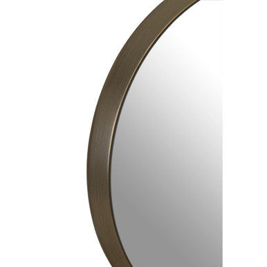 Orsina Athena Large Round Wall Mirror | Silver Bevelled Glass Frame