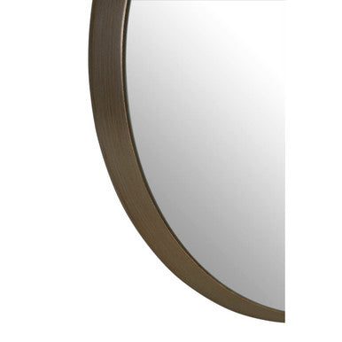 Orsina Athena Large Round Wall Mirror | Silver Bevelled Glass Frame