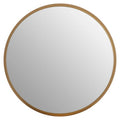 Orsina Athena Large Round Gold Wall Mirror – Bevelled Edge Design