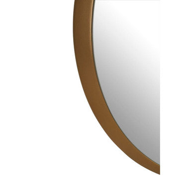 Orsina Athena Large Round Gold Wall Mirror – Bevelled Edge Design