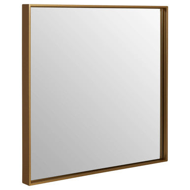 Orsina Ando Large Square Wall Mirror | Gold Finish Minimalist Frame