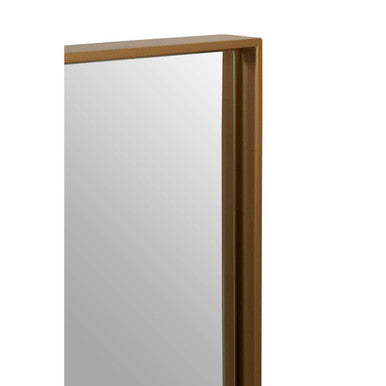 Orsina Ando Large Square Wall Mirror | Gold Finish Minimalist Frame