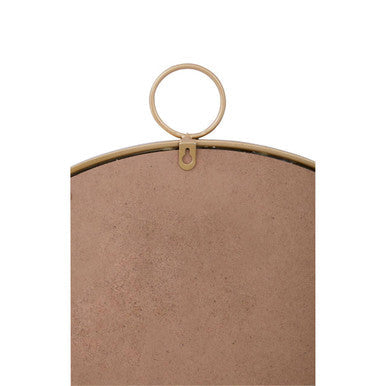 Orsina Karval Round Wall Mirror – Gold Finish Frame Decorative Accent