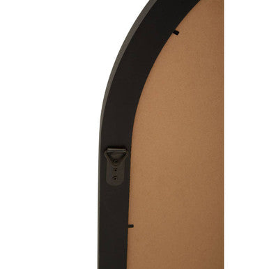 Orsina Shayla Arched Wall Mirror – Matte Black Pane Window Design