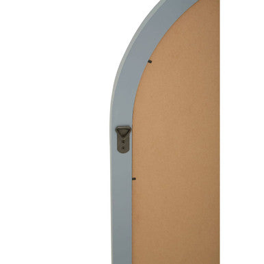 Orsina Shayla Arched Window Wall Mirror – Grey Pane Detail Accent