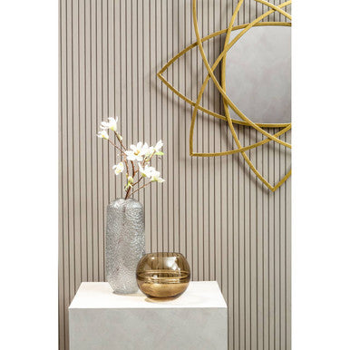 Orsina Farran Gold Octagonal Geometric Wall Mirror – 8-Sided Metal Frame