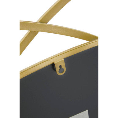 Orsina Farran Gold Octagonal Geometric Wall Mirror – 8-Sided Metal Frame