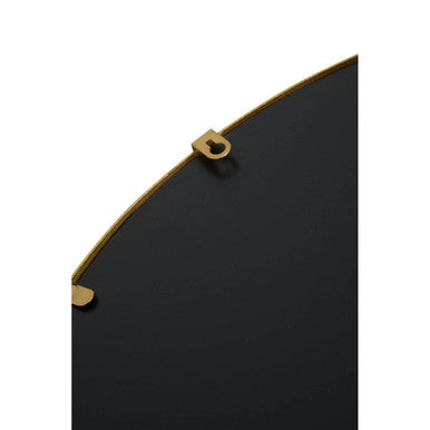 Orsina Farran Overlapped Circles Wall Mirror – Champagne Gold Metal