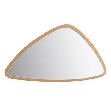 Orsina Torino Small Triangular Wall Mirror – Gold Geometric Metal Frame