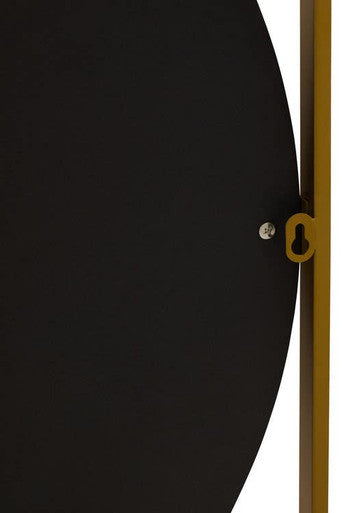 Orsina Matera Gold Square Wall Mirror – Modern Metal Geometric Frame