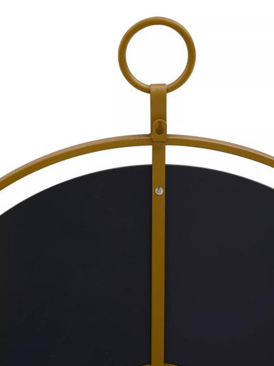 Orsina Matera Gold Wall Mirror – Round Contemporary Metal Frame