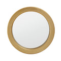 Orsina Matera Round Wall Mirror – Modern Gold Frame Statement Mirror