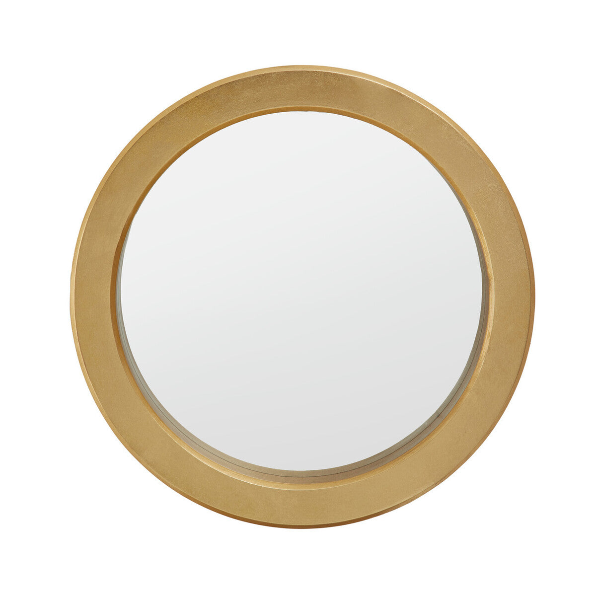 Orsina Matera Round Wall Mirror – Modern Gold Frame Statement Mirror