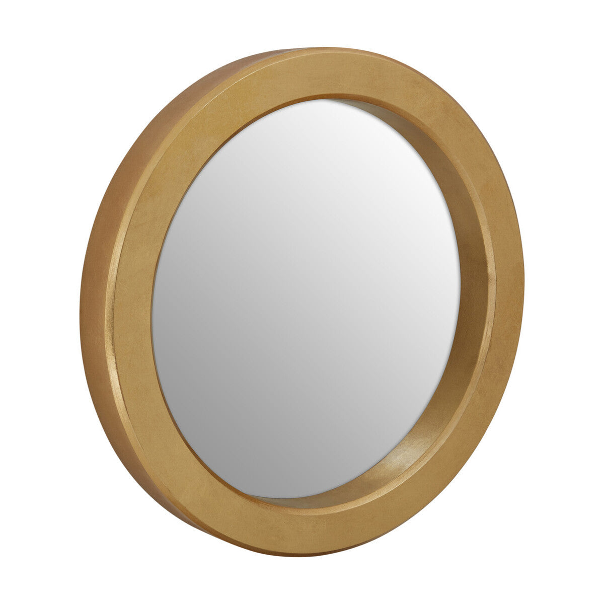 Orsina Matera Round Wall Mirror – Modern Gold Frame Statement Mirror