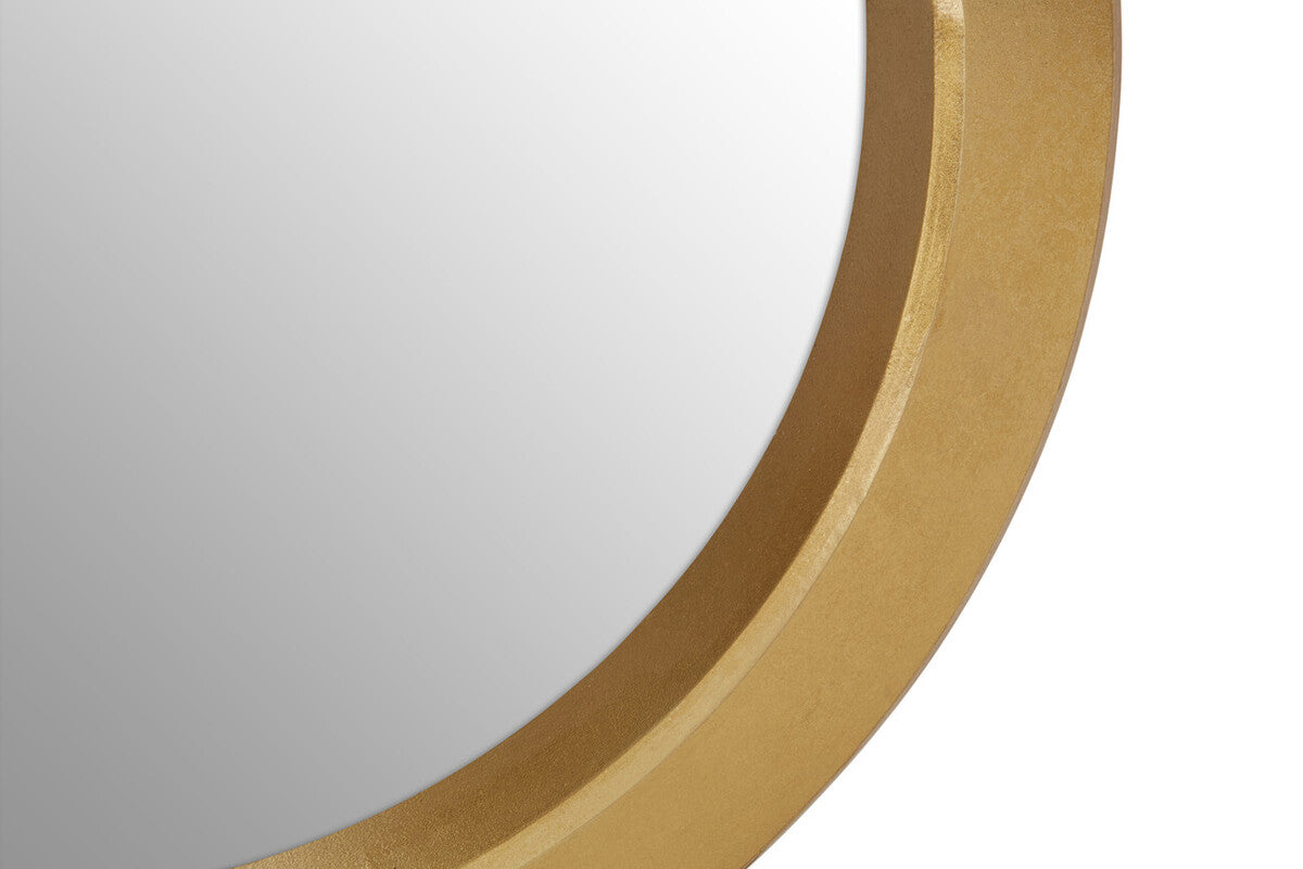 Orsina Matera Round Wall Mirror – Modern Gold Frame Statement Mirror