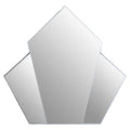 Orsina Yula Art Deco Wall Mirror | Silver Triangular Geometric Frame