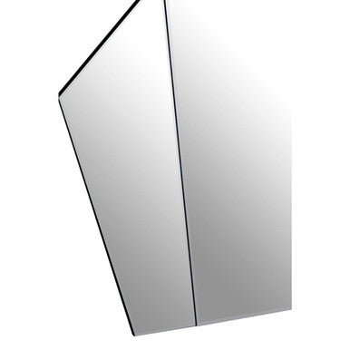 Orsina Yula Art Deco Wall Mirror | Silver Triangular Geometric Frame