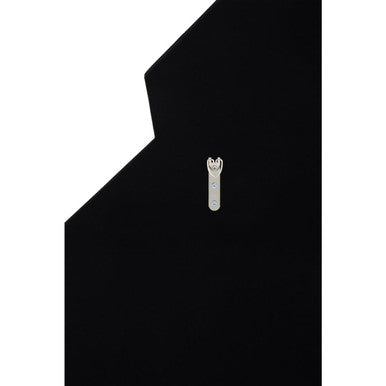 Orsina Yula Art Deco Wall Mirror | Silver Triangular Geometric Frame