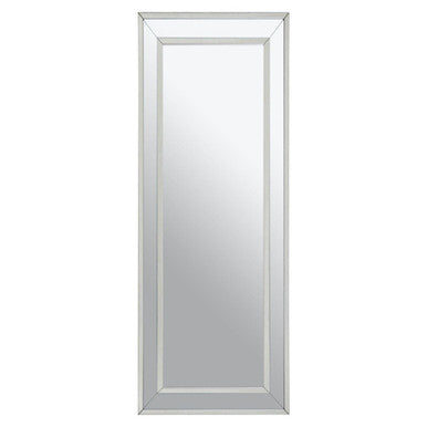 Orsina Yula Rectangular Wall Mirror | Silver Finish Bevelled Frame