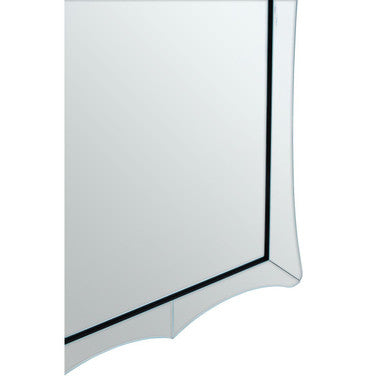 Orsina Yula Curved Rectangular Wall Mirror | Inverted Arch Design