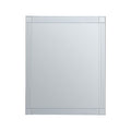 Orsina Sana Small Rectangular Wall Mirror | Bevelled Linear Detail