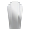 Orsina Sana Art Deco Wall Mirror – Geometric Clear Glass Mirror
