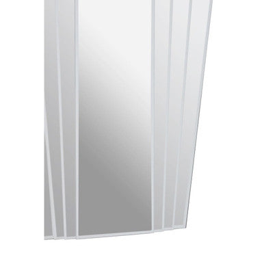Orsina Sana Art Deco Wall Mirror – Geometric Clear Glass Mirror