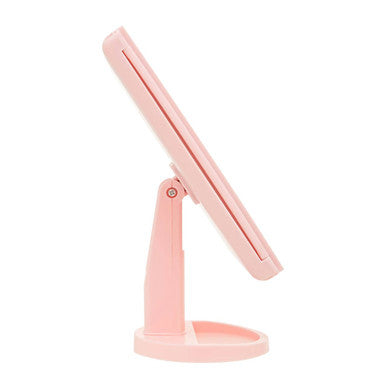 Orsina Cassini Tri-Fold LED Makeup Mirror – Pink Vanity Table Mirror