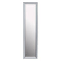 Orsina Holmes Silver Floor Mirror – Full-Length Contemporary Wood Frame