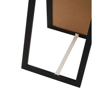 Orsina Holmes Silver Floor Mirror – Full-Length Contemporary Wood Frame