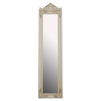 Orsina Holmes Champagne Floor Mirror – Full-Length Wooden Frame
