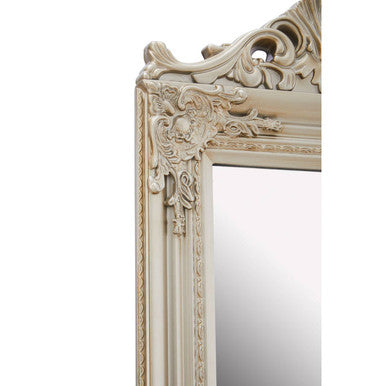 Orsina Holmes Champagne Floor Mirror – Full-Length Wooden Frame