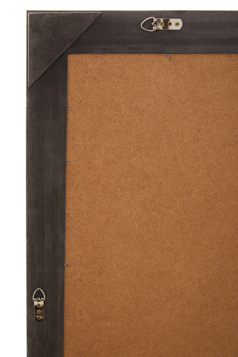 Orsina Holmes Silver Wall Mirror – Rectangular Wood Frame Accent