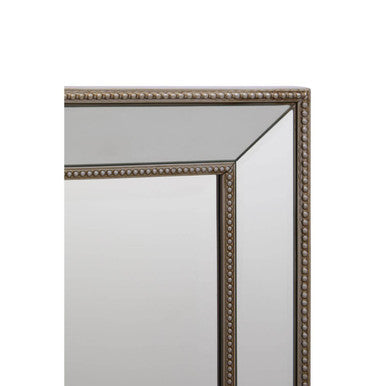 Orsina Holmes Champagne Wall Mirror – Small Wooden Frame Rectangular