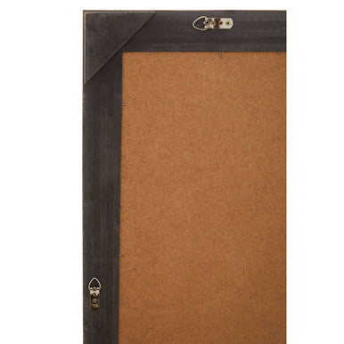 Orsina Holmes Champagne Wall Mirror – Small Wooden Frame Rectangular