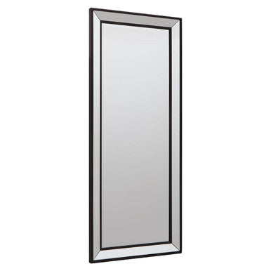 Orsina Holmes Wall Mirror | Rectangular Matte Black Wooden Frame