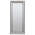 Orsina Holmes Wall Mirror | Rectangular Matte Black Wooden Frame