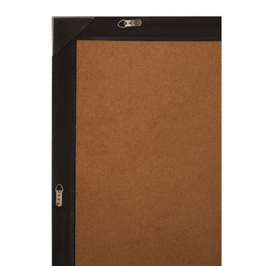 Orsina Holmes Wall Mirror | Rectangular Matte Black Wooden Frame